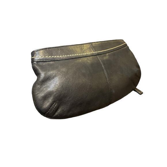 Coach‎ Soho Pleated Matted Black Leather Clutch Wristlet Handbag Purse F13734 - Picture 9 of 14